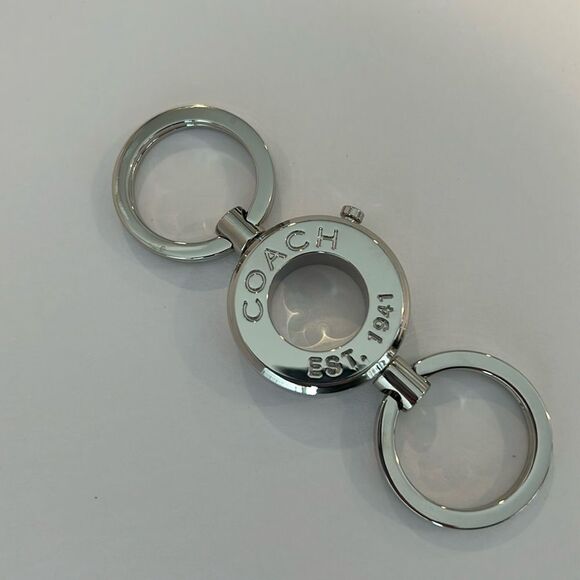 NWOT COACH Vintage Silver Valet Keychain
Fol Purse Charm - Detachable - Picture 1 of 6